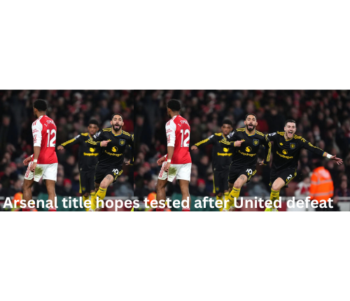 Arsenal title hopes tested after United defeat